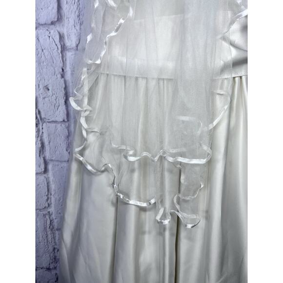 Us Angel First Communion Party Special Occasion Flower Girl Dress Ivory SIze 12 - Picture 8 of 10